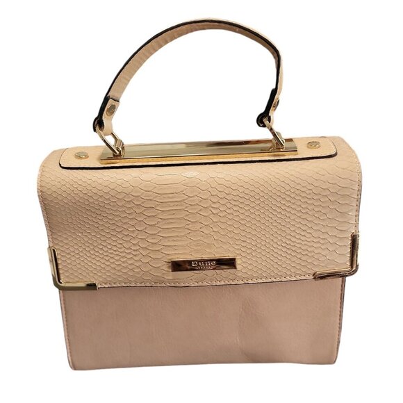 Dune London Women's Hand Bag Pink Gold Colour Faux Alligator Pattern - Picture 1 of 11